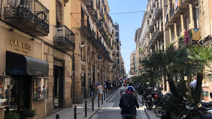 Barcelona Straßen Jubilaeum Teamurlaub